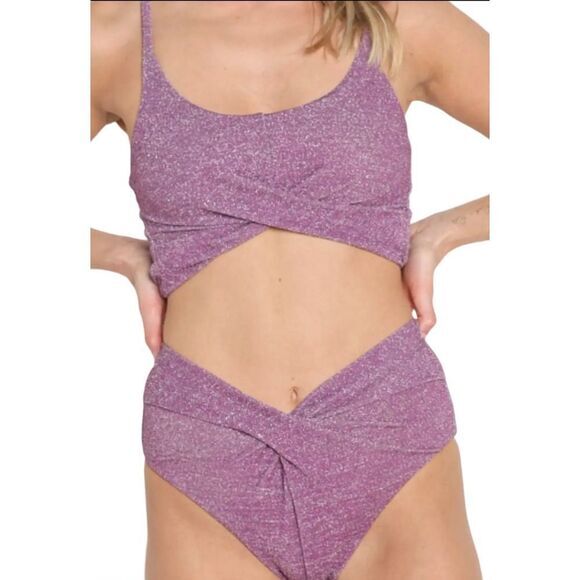 NEW‎ Beach Riot Zurie Bikini Bottoms in light purple, size S - Picture 10 of 16